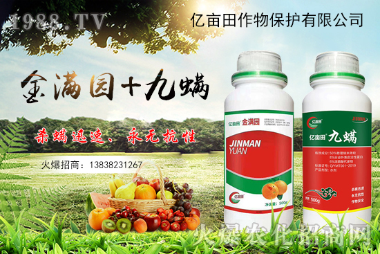 螨類害蟲難觸殺？金滿園+九螨，雙重生物作用，既殺滅害蟲又有肥效！