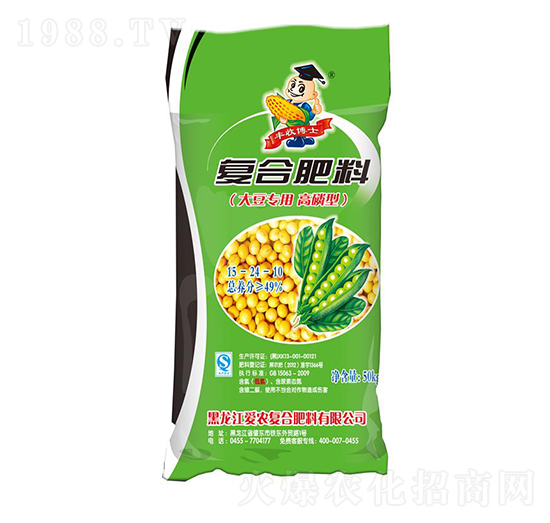 大豆專用高磷型復合肥料15-24-10-豐收博士-愛農