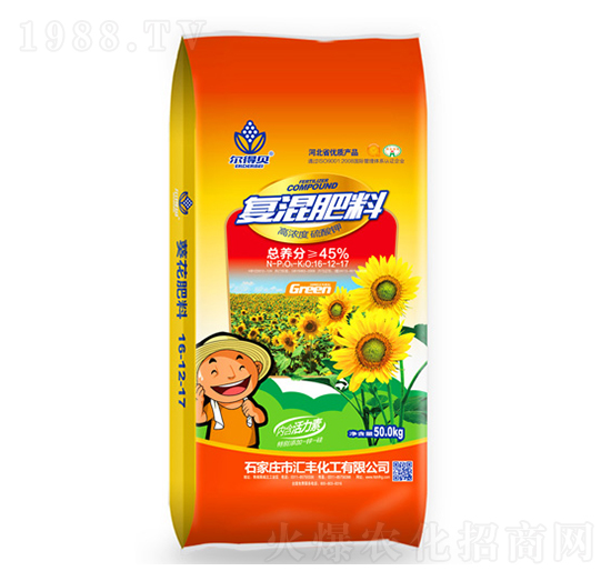 高濃度硫酸鉀復混肥15-12-17-匯豐化工