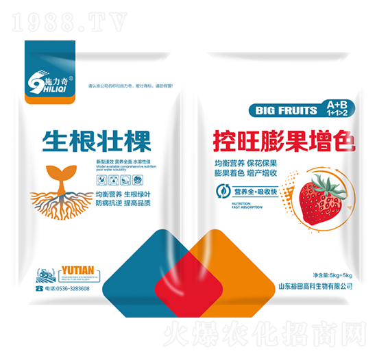 控旺膨果增色+生根壯棵-裕田高科