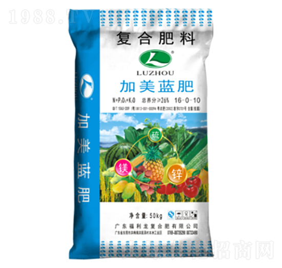 加美藍(lán)肥復(fù)合肥料16-0-10-福利龍