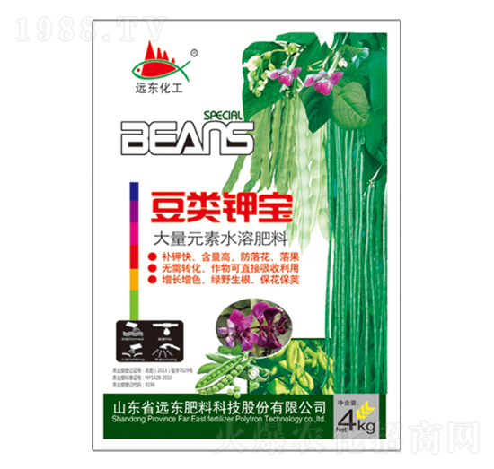 大量元素水溶肥-豆類鉀寶-遠東肥料
