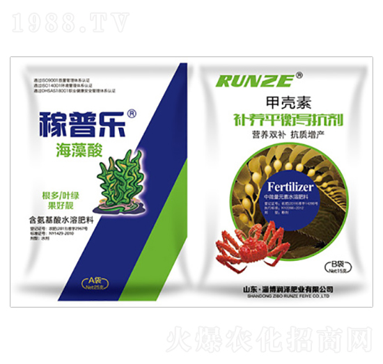 海藻酸+甲殼素-稼普樂-潤澤肥業(yè)