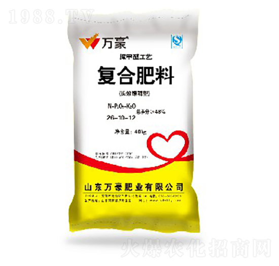 玉米專用脲甲醛復(fù)合肥料26-10-12-萬豪