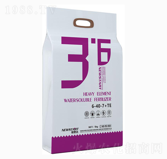 大量元素水溶肥6-40-7+TE 諾思達