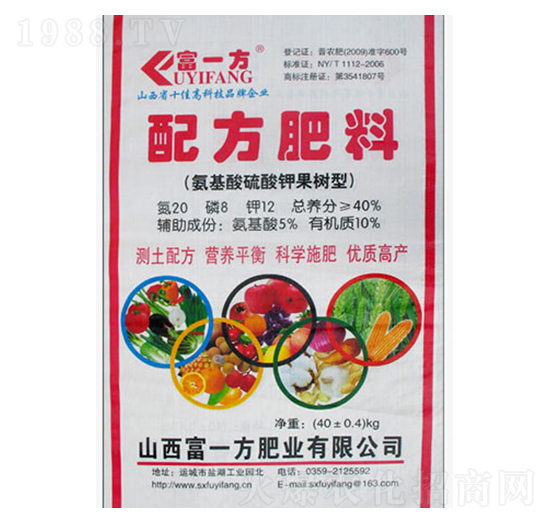 氨基酸硫酸鉀果樹(shù)型配方肥料-富一方