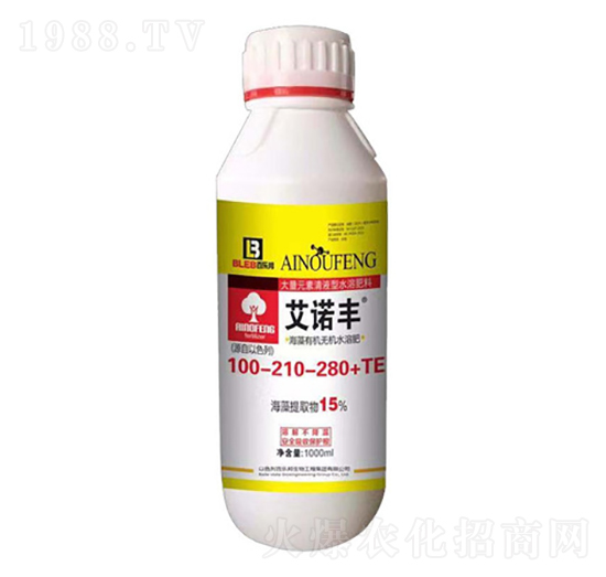 海藻有機(jī)無機(jī)水溶肥100-210-280+TE-艾諾豐-百樂邦