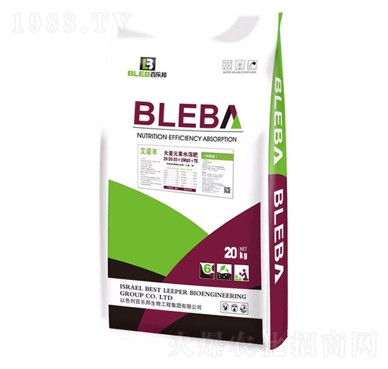 均衡型大量元素水溶肥20-20-20+2MgO+TE-艾諾豐-百樂邦