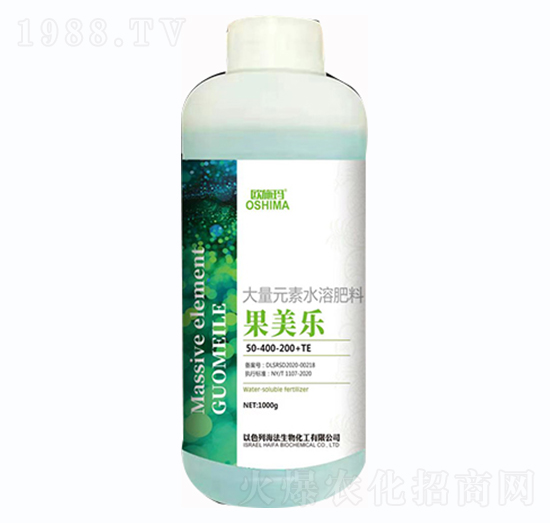 大量元素水溶肥50-100-200+TE-果美樂-一撒寶來