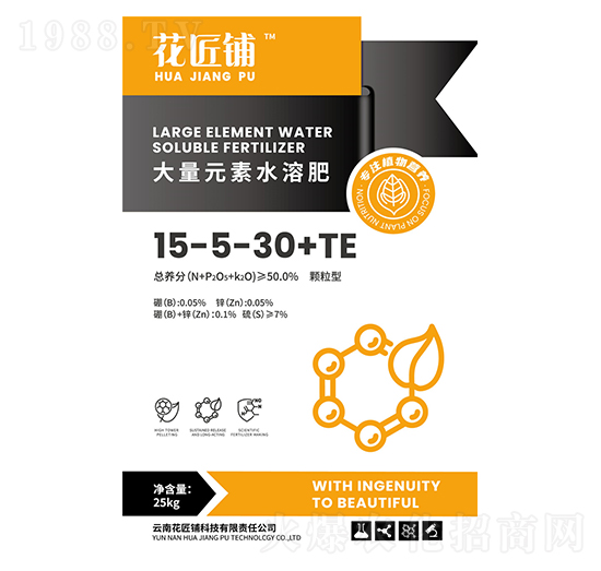 顆粒型大量元素水溶肥15-5-30+TE-花匠鋪-百鎂