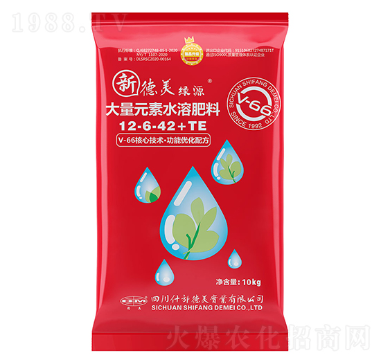 大量元素水溶肥料12-6-42+TE-新綠源-德美實業(yè)