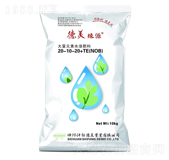 大量元素水溶肥料20-10-20（NOB）+TE-德美綠源-德美實業(yè)