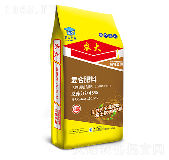 黑松土腐植酸復合肥15-15-15-農大生態(tài)