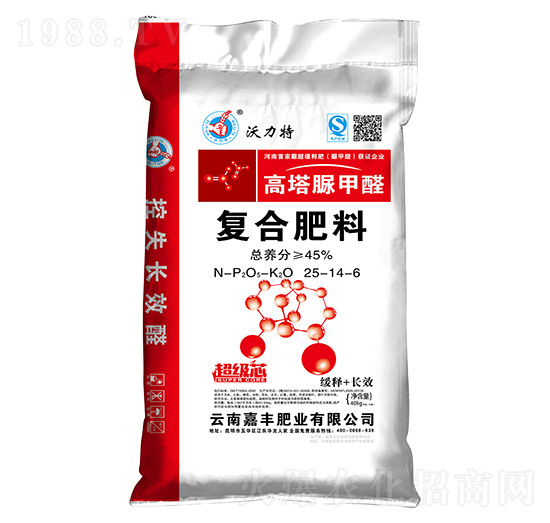 高塔脲甲醛復合肥料25-14-6-沃力特-萬莊