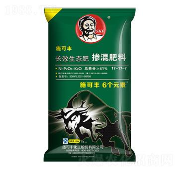 長(zhǎng)效生態(tài)肥摻混肥料17-17-7-6個(gè)元素-施可豐