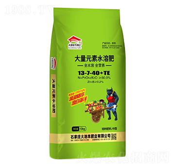 大量元素水溶肥13-7-40+TE-大地豐